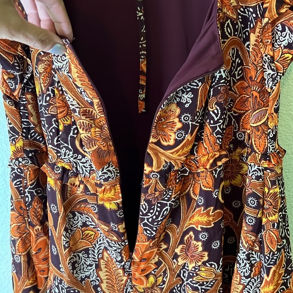 Julia Jordan Floral Tiered Flutter Sleeve Midi Women's Dress, NWOT - Size 12 - Picture 5 of 6